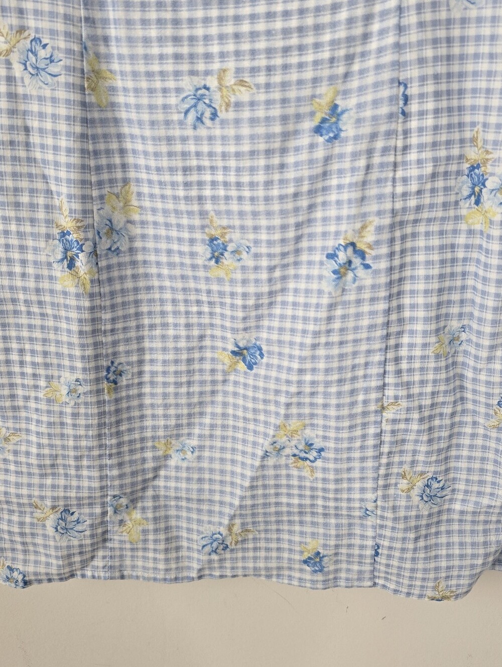 Majorelle Pearson Mini Dress Linen Blend Polly Gingham Print S Floral - Picture 4 of 14